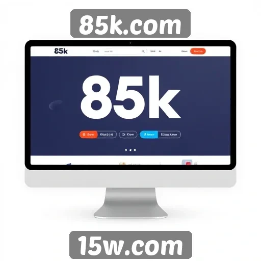 A interface do usuário do 85k.com é amigável